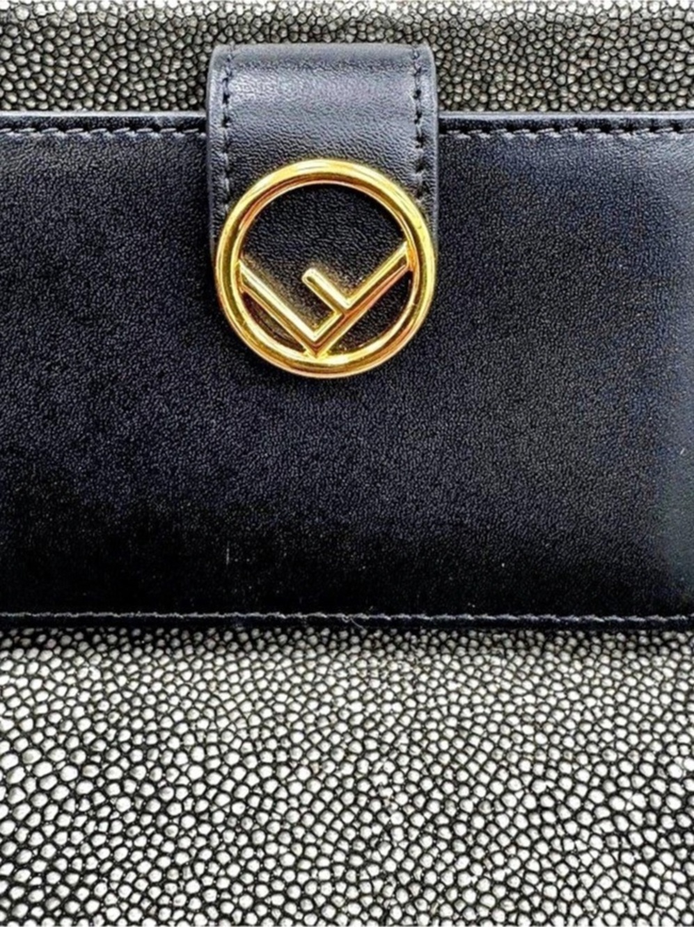 Fendi F is Fendi Accordion Card Holder Black